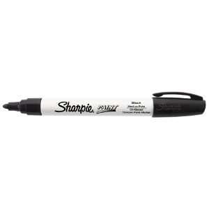  Sharpie Paint Pen (Oil Based)   Color: Black   Size 