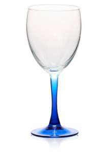 Red / White Wine Glass Personalized Engraved     BLUE  