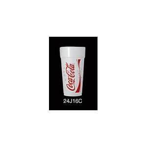  24 Ounce Coca Cola Stock Printed Foam Cups: Health 