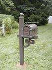Gaines Keystone Mailbox, Deluxe Mail box Post & Plaque