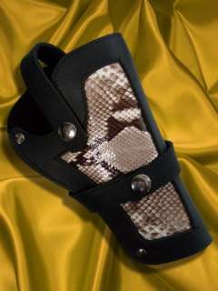 Custom Python Snake Skin Holster for 4 38 357 Revolver  