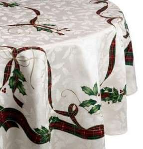   For The Holidays Nouveau 70 Round Christmas Holiday Tablecloth  