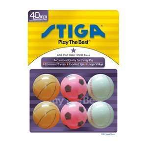   Star Sport Table Ping Pong Tennis Balls (6 Pack): Sports & Outdoors