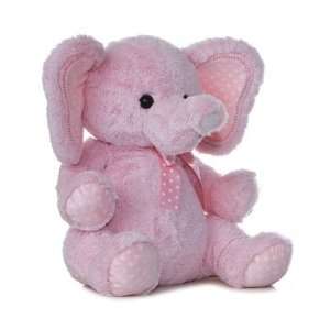    Aurora Plush Baby 18 inches Pink Lotsa Dots Elephant Toys & Games