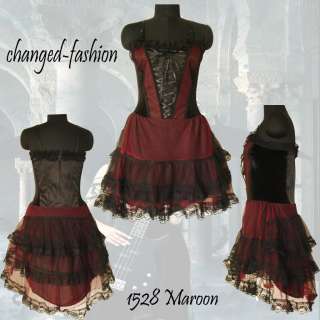 Gothic Corset Short Dress Black Victorian Prom 1528  