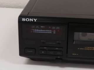 Sony TC WE405 Dual Cassette Deck Auto Reverse Fast Dubbing Dolby B/C 