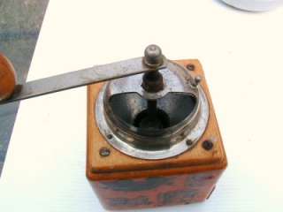   DECORATED COFFEE  SPICE OR HERB GRINDER MILL WITH DRAWER  