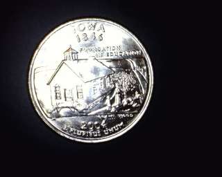 2004 P Iowa Unc. State Quarter Coin  