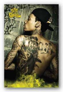 RAP MUSIC POSTER Wiz Khalifa   Tattoos  