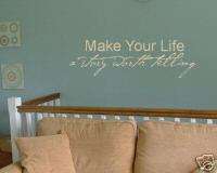 Make your life story Vinyl Wall Lettering Words Decor  