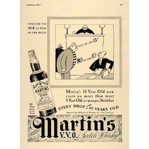  1937 Ad Martins V. V. O. Scotch Whiskey Old Aged 10 8 
