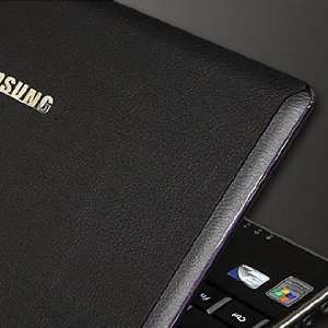  Samsung SENS N140 Laptop Skin [DeepBlack Leather 