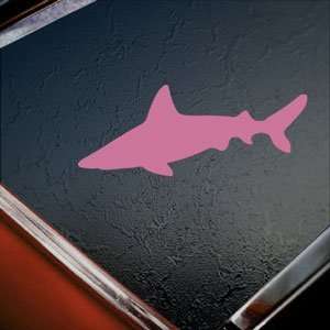  Shark Diving Beach Hunt Pink Decal Truck Window Pink 