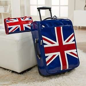 twiggy LONDON Union Jack Wheelie Luggage Case NWT   