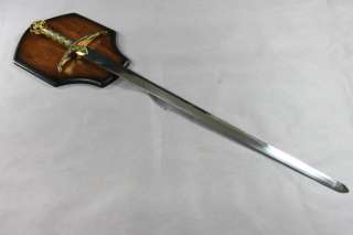 Medieval Steel Robin Hood Knight Arming Sword & Plaque  