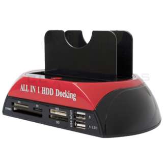 IDE SATA HDD HARD DRIVE DOCK STATION USB HUB READER  