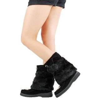  Super Furry Pom pom Snow Winter Flat Boots Tara Explore similar items