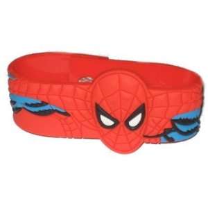   Marvel Spiderman Face Red Molded Rubber Wristband 70803 Toys & Games