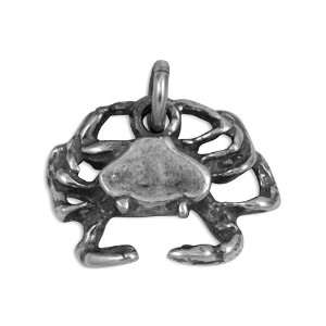  925 Sterling Silver Crab Cancer Zodiac Pendant Necklace Jewelry