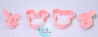 Pink Mickey Mouse / Minnie Cookie Cheese stamp Cutter Mold mould free 