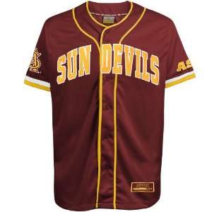Arizona State Sun Devils Maroon Strike Zone Baseball Jersey  