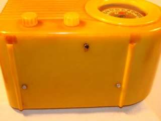 Fada 1000 Yellow Art Deco Bullet Radio Machine Age C.1945 No Reserve 