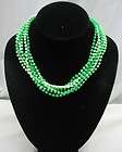 STRAND in GREENS Beaded NECKLACE Vintage St. PATRICKS DAY