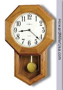   Howard Miller Oak Quartz Wall Clock Model dual chime  Elliot  
