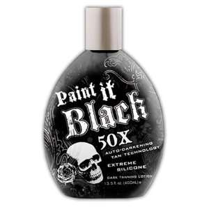   PAINT IT BLACK 50X Bronzer Indoor Dark ACCELERATOR Lotion Tanning Bed