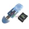 USB 2.0 SD SDHC Memory Card Reader + T Flash/Micro SD Adapter  