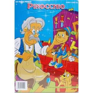  12 Piece Tray Puzzle   Pinocchio Toys & Games