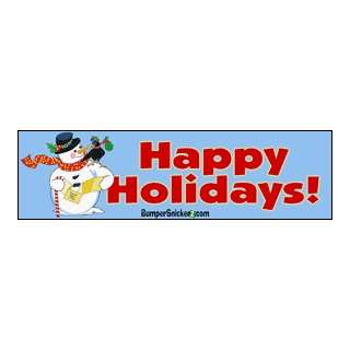  Happy Holidays 2   Refrigerator Magnets 7x2 in Automotive