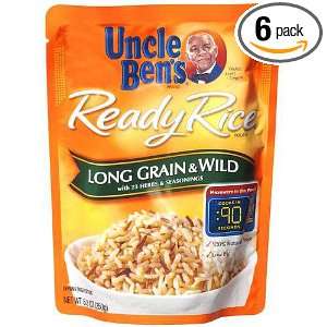 Uncle Bens Ready Rice Long Grain & Wild, 8.8 Ounce Packages (Pack of 