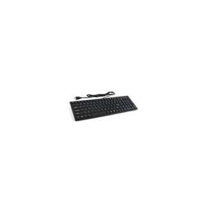 External USB Wired Ultra thin Keyboard with 105 Keys (Black) for 